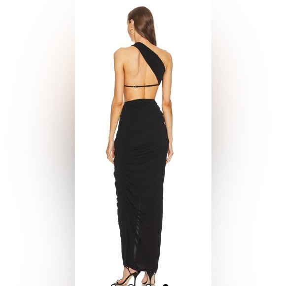 New! Michael Costello X REVOLVE X Clementine Cutout Ring Black Gown 🖤 Small - Picture 6 of 6